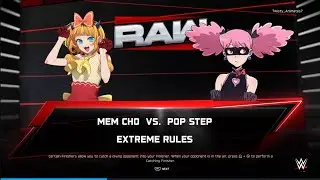 Mem Cho vs Pop Step Extreme Rules Match (WWE 2k25)