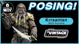 Star Wars The Vintage Collection SDCC Exclusive Krrsantan | BOBF | Action Figure Posing!