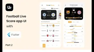 Football Live Score app UI design with Flutter | part2 Match Screen