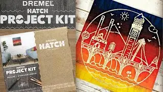 DREMEL HATCH SKYLINE PALLET ART - UNBOXING & PROJECT