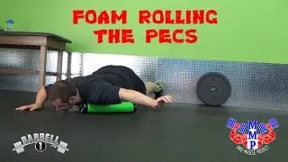 Pec Deep Tissue Self-Myofascial Release with Foam Roller, Recoveroller Train More Less Sore
