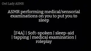 ASMR examination for you to help you sleep | F4A | soft-spoken | sleep-aid 🤍