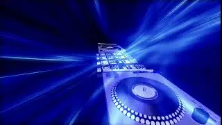 Animated Turntable & Equalizer Blue. | Motion Background Animation HD | No Copyright Videos.