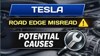 Автопилот Tesla неправильно распознает края дороги &ndash; объяснение потенциальных проблем.