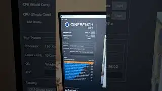 teste asus tuf f16  i7 13620h rtx 4050  cinebench r23