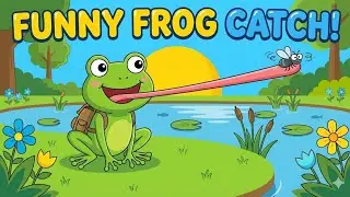 🐸 The Happy Little Frog Song | Ribbit Ribbit Hop! | Best Nursery Rhymes #hindirhymes | Jiggly Rhyme