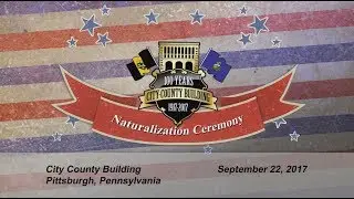U.S. Citizenship & Immigration Services Naturalization Ceremony - 9/22/17