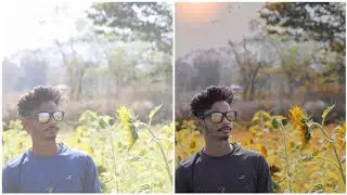 Lightroom orange effect photo editing tutorial// plant colour change