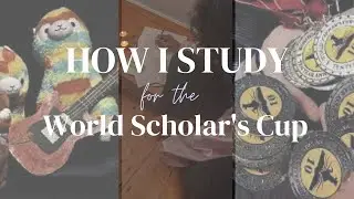 How I Study For The World Scholar's Cup