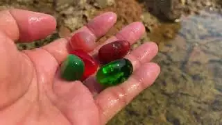 Find Diamond, Amethyst, Black Stone, Gems, I Found Lots Of Precious Pink Gems In The River
