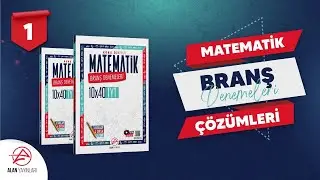 Alan Yayınları -  TYT Branş Denemesi Matematik Çözümleri - 1