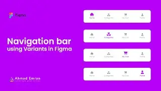 How to create Navigation bar in Figma using Variants | Speed Art Tutorial | Figma | UI Design