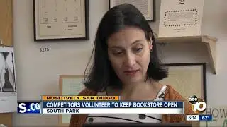 Competitors volunteer to keep bookstore open