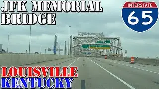 JFK Memorial Bridge - Louisville - Kentucky - 4K Infrastructure Drive