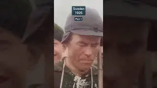 Restored Footage From Sweden In 1925!🇸🇪 #sweden #colorized