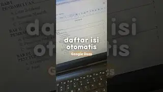 Daftar Isi Otomatis Google Docs✨ #googledocs #googledocstutorial #daftarisiotomatis #daftarisi #tips
