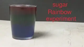 How to make water sugar Rainbow density | density experiment