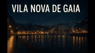 🌙 Night Walk in Vila Nova de Gaia | Douro River Walk at Night | Portugal 4K Atmosphere Walk