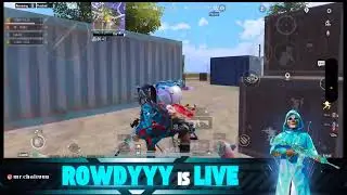 BGMI w ROWDYisLIVE | RUSH GAMEPLAY ONLY ❤️&zwj;🔥😎 #bgmi  #rowdyyyislive #bgmiindia  #livebgmi