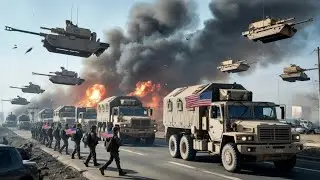 Полная блокада! Россия уничтожила американский конвой из 37 автоцистерн и бронемашин &ndash; ARMA 3