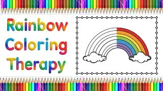 Rainbow Coloring Therapy: A Relaxing ASMR Art Tutorial for Stress Relief & Mindfulness