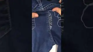 Wie man mit einem Handstich ein Loch in eine Jeans n&auml;ht #n&auml;henf&uuml;rmich #n&auml;henmachtgl&uuml;cklich