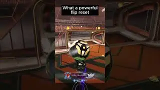 What a powerful flipreset! #rocketleague #rl #rocketleagueclips #gaming #rlchamp #shorts