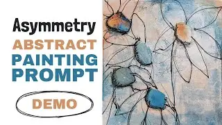 Get Creative with Asymmetrical Abstract Painting Challenge! | Spark Your Imagination #artprompt