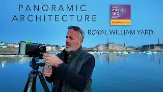 Panoramic architecture film photography Kodak Portra 160