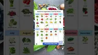 Seasonal Vegetables Chart by Month: Eat Fresh All Year!