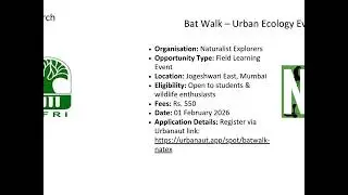 Latest Research Jobs & Internships 2026 | Ecology, Wildlife, Environment | India Opportunities