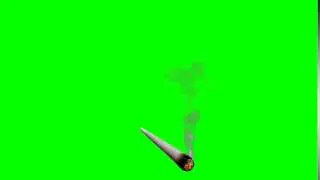 Smoking Joint Green Screen