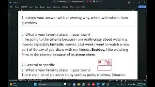 Multilevel speaking part 1.1 strategy