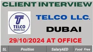 #TELCO MIDDLE EAST L.L.C#dubai #job #jobvacancyforfreshersingulf#middleeastJOB