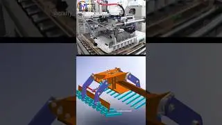 Bag Palletizing Gripper 🔥 | Mechanical principles | #simulation #solidworks #satisfying #mechanical