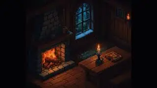 COZY MEDIEVAL TAVERN AMBIENCE 🌧️ Celtic Lullaby for Deep Sleep & Relaxation Pixel Art