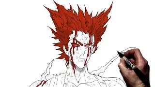 How To Draw Garou (Blood) | Step By Step | One Punch Man