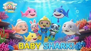 Baby Shark Dance | Underwater Adventure Song | Tiny Bloom Nursery Rhymes 🦈