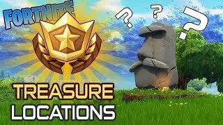 TREASURE HUNTING LOCATIONS WITH SOME NONSENSE | Fortnite Treasure Challenge