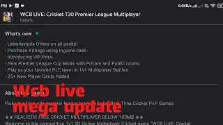 Wcb live new Update Relased finally ! premier league team added ipl Multiplayer added || update now