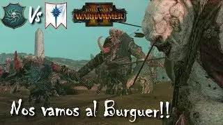¡NOS VAMOS AL BURGUER! (RANKED) COSTA DEL VAMPIRO VS ALTOS ELFOS. TOTAL WAR WARHAMMER 2 #totalwar