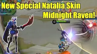 Mobile Legends - NEW SKIN SPECIAL NATALIA MIDNIGHT RAVEN!