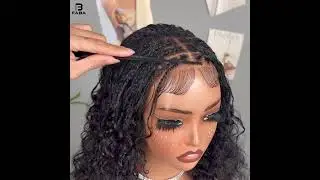 Boho Braided Wig for Everyday Slay 💅 Curly Water Wave Bleached Knots + Baby Hair&ndash; Beginner Friendly!