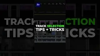 Track Selection TIPS in Premiere Pro #premierepro #shorts