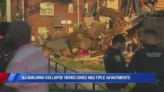New Jersey building collapse demolishes multiple apartments