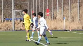 20260105 New Balance Cup TRM 藤枝東B 3-1 桐生第一B 後半15分 藤枝東B 23礒邉准平&rarr;18北川翔大&rarr;21本多力 逆転ゴール 2-1