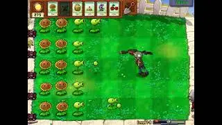 Plants vs. Zombies (PC) - Level 1-8 - Chomper and Buckethead Zombie