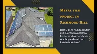 Metal tile Mocha Brown roof project in Richmond Hill #1