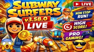 Subway Surfers Live Gameplay 🔥 | High Score Challenge | Live Stream Hindi
