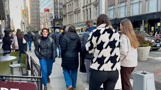 NYC Right Before Christmas 🎄 | Crowded Manhattan Walking Tour (4K)